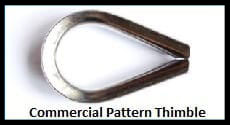 Stainless Steel Commercial Pattern Thimbles